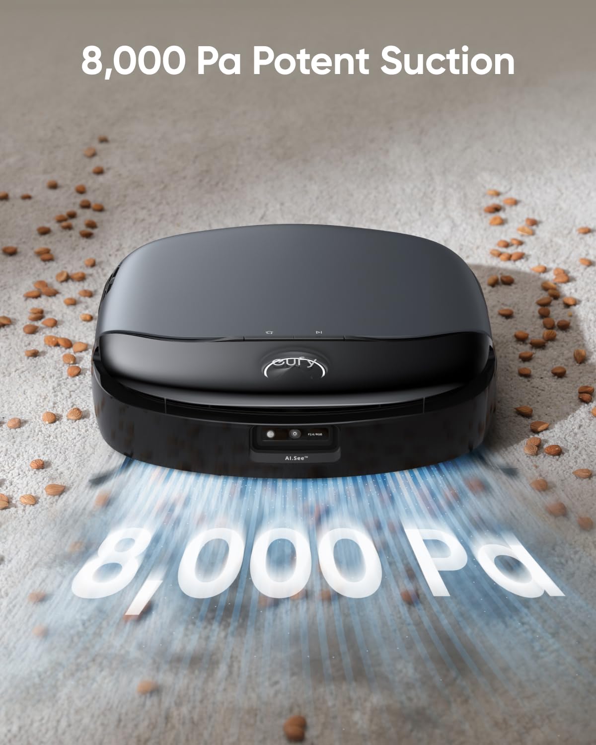 Omni S1,Robot Vacuum Cleaner with Mop, 8000 Pa Powerful Suction, All-in-One Station, Smart Obstacle Avoidance, Lift Mop, Wi-Fi, App, Alexa, Corner-to-Edge Deep Cleaning