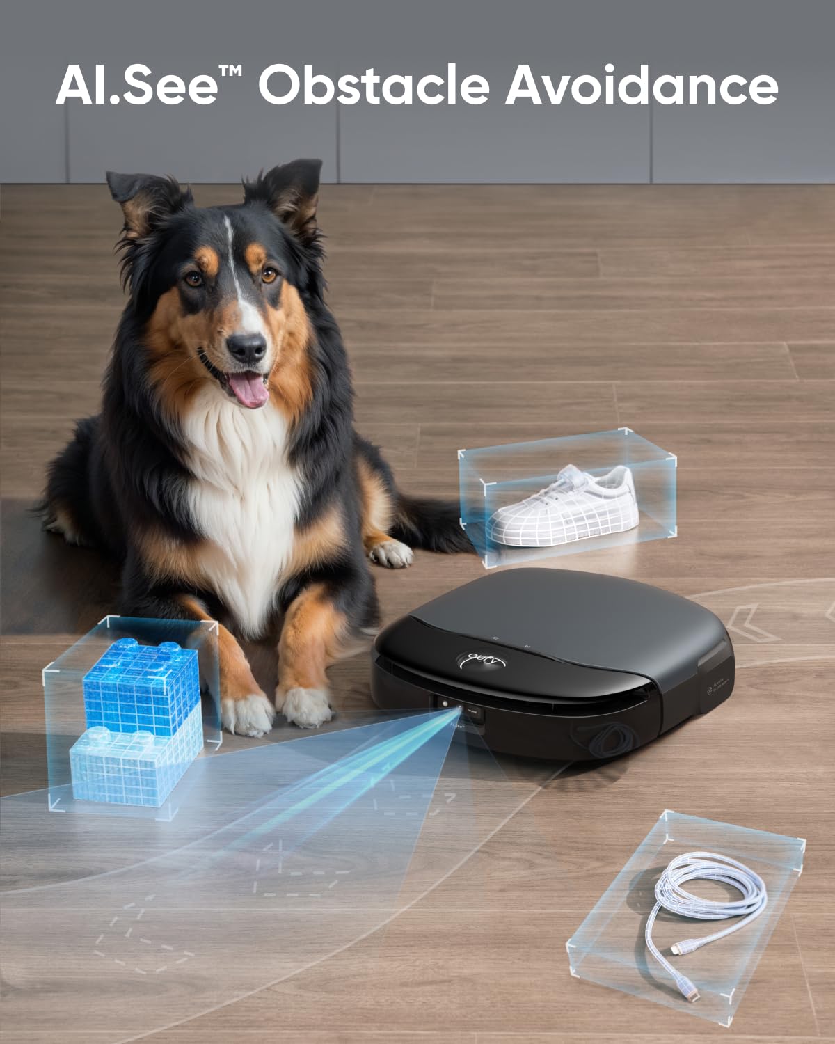 Omni S1,Robot Vacuum Cleaner with Mop, 8000 Pa Powerful Suction, All-in-One Station, Smart Obstacle Avoidance, Lift Mop, Wi-Fi, App, Alexa, Corner-to-Edge Deep Cleaning