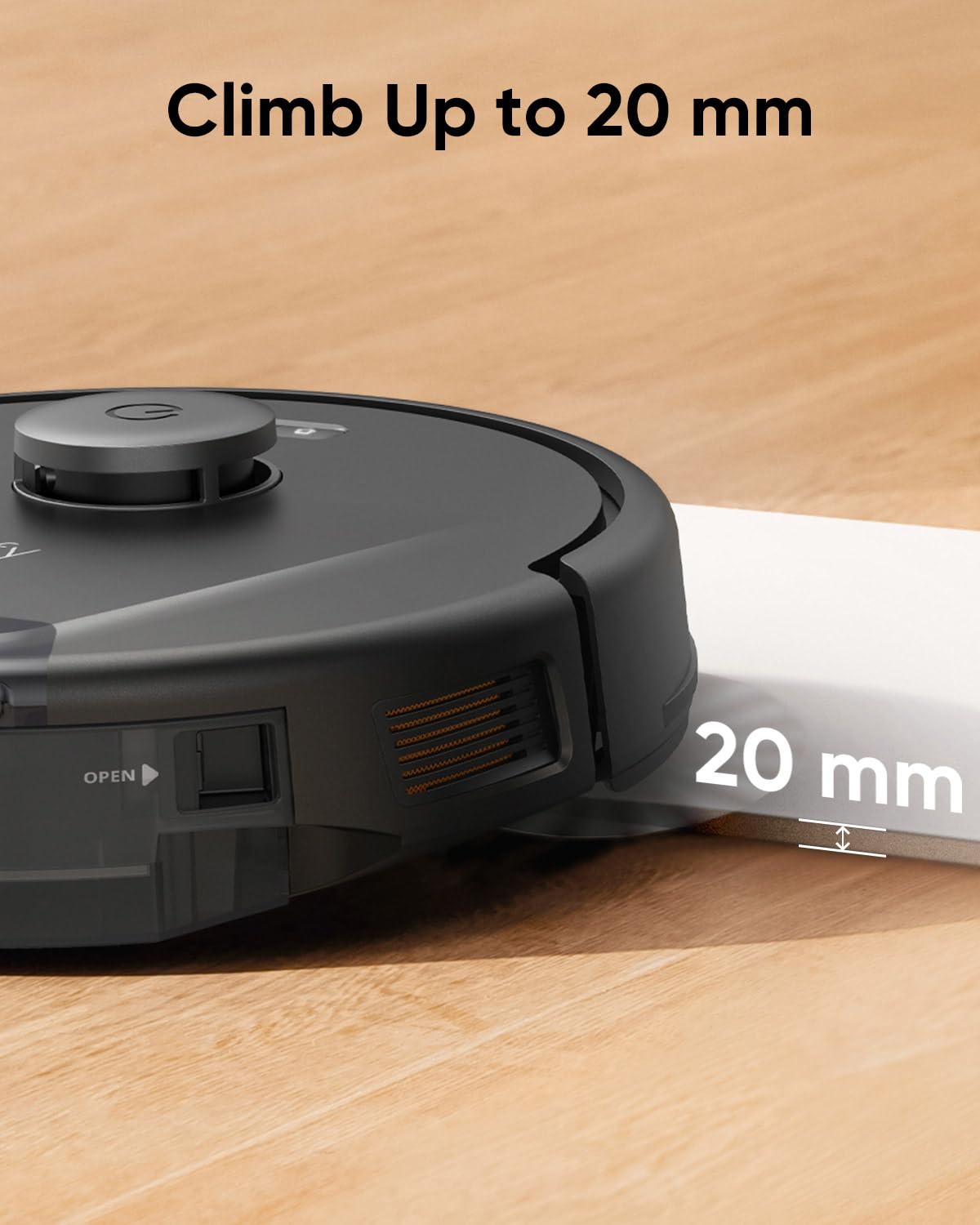 L60 Robot Vacuum Cleaner, Ultra Strong 5,000 Pa Suction to Remove Hair, Dust, iPath Laser Navigation, For Deep Floor Cleaning, Ideal for Pet Hair and Hard Floors