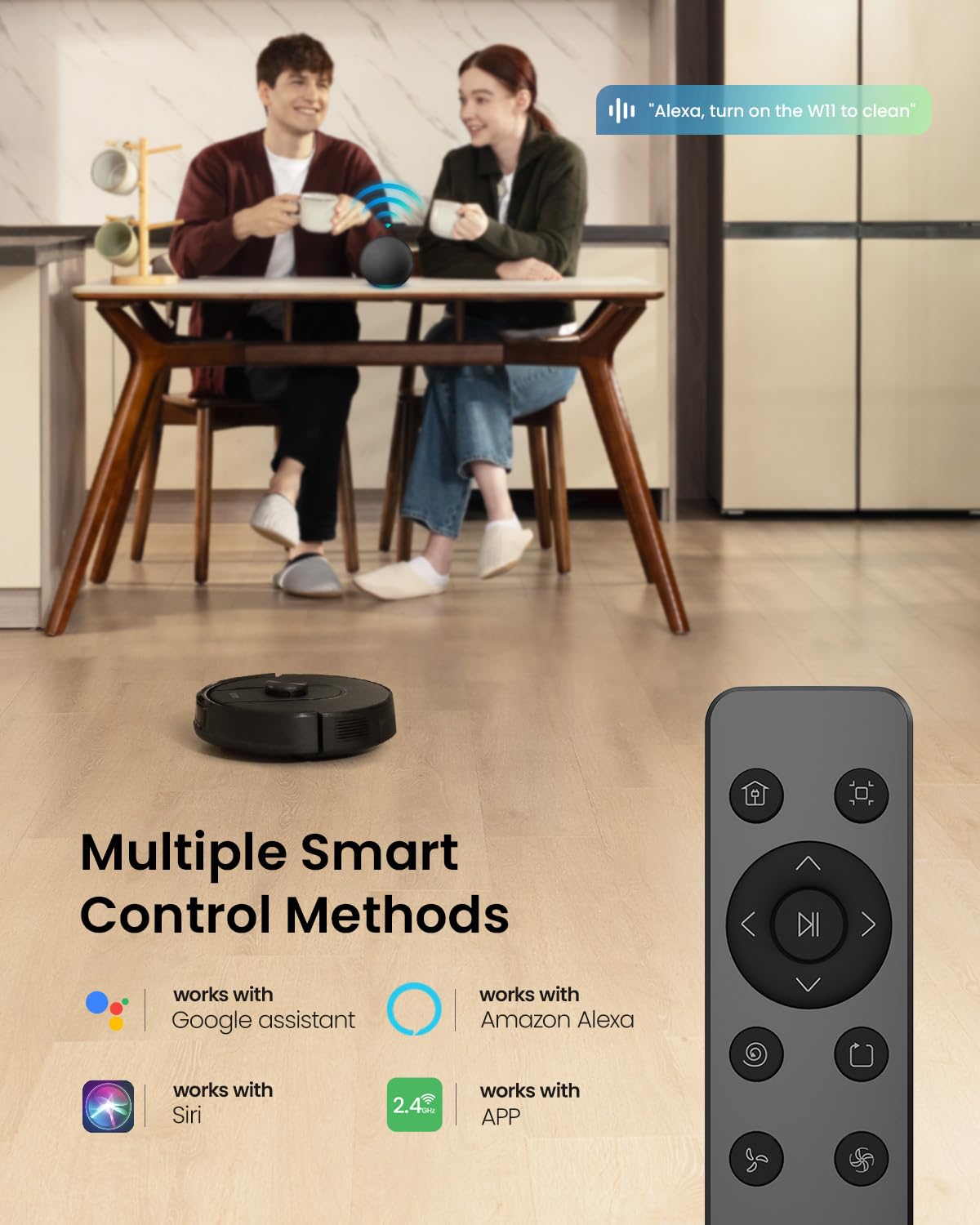 Self-Emptying Robot Vacuum Cleaner with Mop, Laser Navigation, Up to 60 Days of Hands-Free Cleaning, 180 Mins Runtime, Strong 5000Pa Suction Robot Vacuum to Clean Floors, Carpets, and Pet Hair